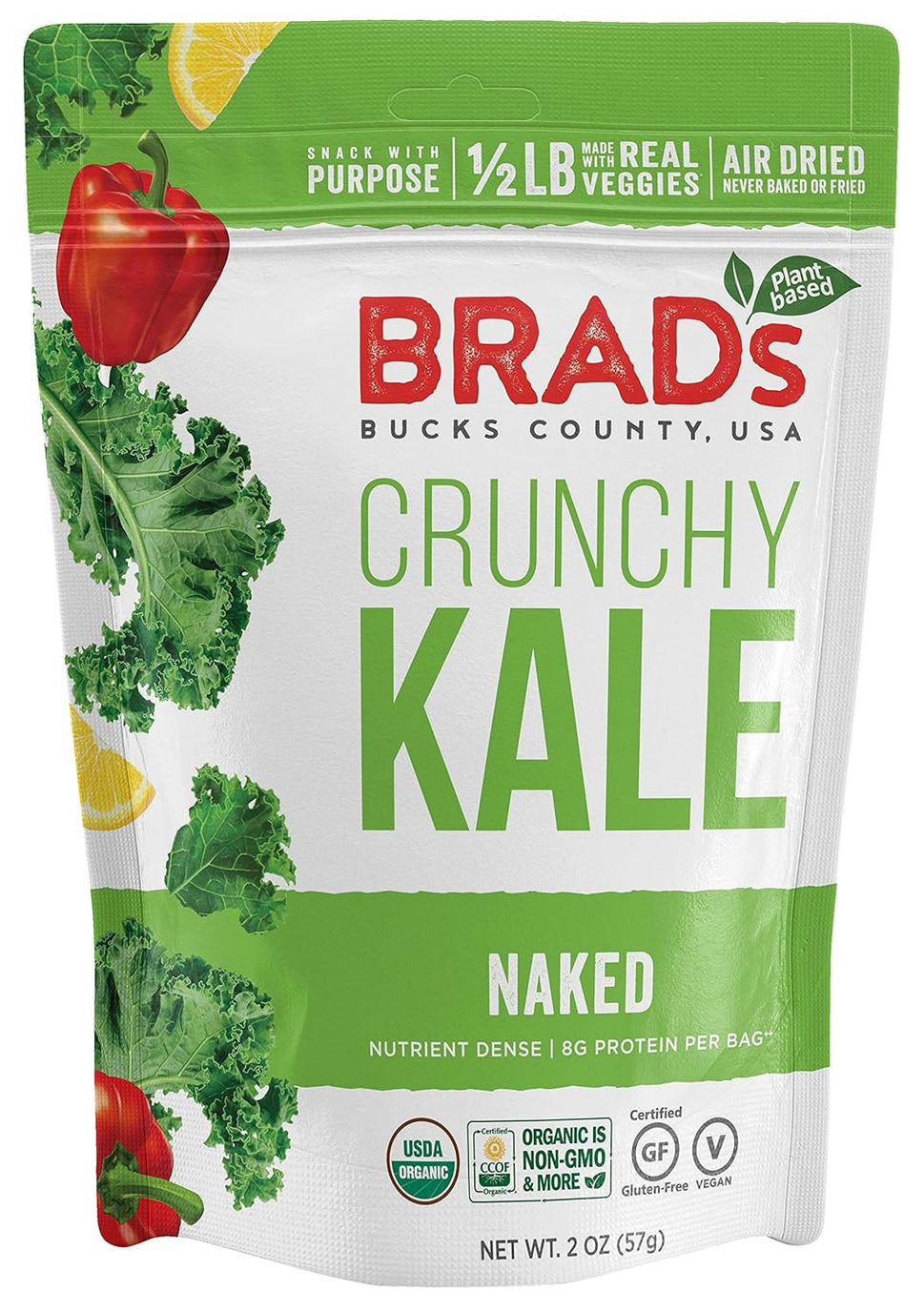 Brad's Plant Based Naked Crunchy Kale, 2 oz