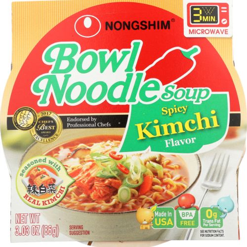 BOWL NOODLE SOUP, SPICY KIMCHI