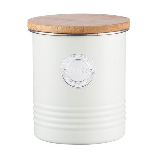 Typhoon Living Collection  1 Quart Coffee Canister - Cream