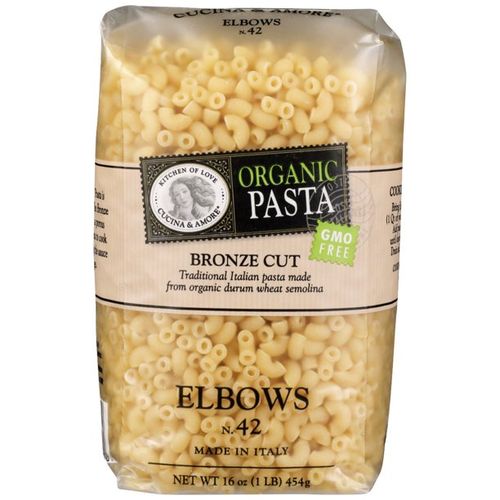 ORGANIC PASTA ELBOWS BRONZE CUT