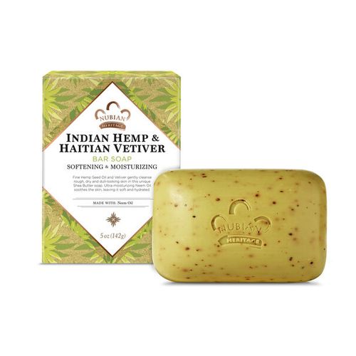 Indian Hemp & Haitian Vetiver Soap Nubian Heritage 5 oz Bar