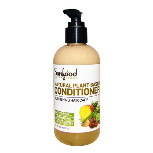 Natural Plant-based Conditioner, 8 Fl Oz (237 Ml) - Sunfood