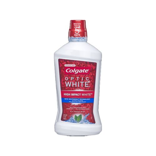 Colgate Optic White Whitening Mouthwash  Fresh Mint - 946 mL  32 fl.oz.