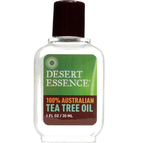 Desert Essence  100% Australian Tea Tree Oil  1 fl. oz - Gluten Free  Vegan  Non-GMO - Steam-Distilled High-Quality Pure Essential Oil with Inherent Cleansing Properties