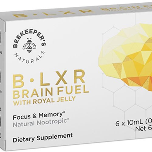 Beekeeper s Naturals B.Smart Brain Fuel Supplement  Memory and Focus Liquid Vials  6-Pack