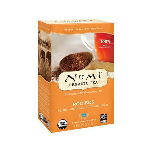 Numi Organic Tea, Rooibos, Tea Bags, 18 Ct