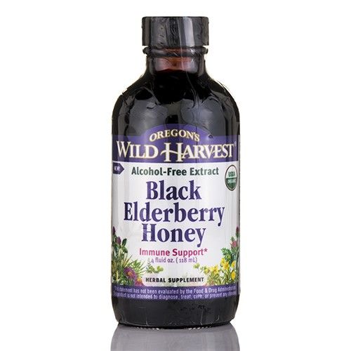 Oregon's Wild Harvest Black Elderberry Honey Organic, 4 Ounce (B00YSSP7WG)
