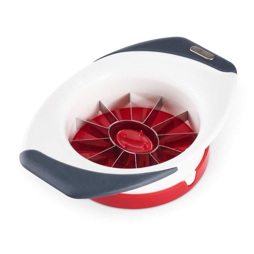 Zyliss E910035U Easy Slice Peach Slicer  Medium  White/Grey/Red