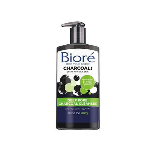 Biore Deep Pore Charcoal Daily Face Wash for Dirt & Makeup Removal  for Oily Skin  6.77 fl oz