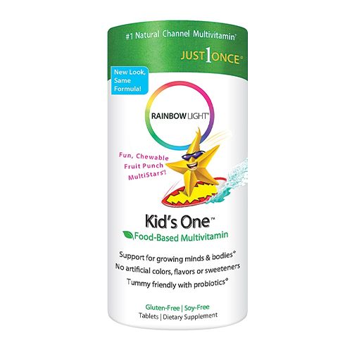 Rainbow Light Kids One Multivitamin With Vitamin B Complex  Fruit Punch Flavor - 90 Tablets
