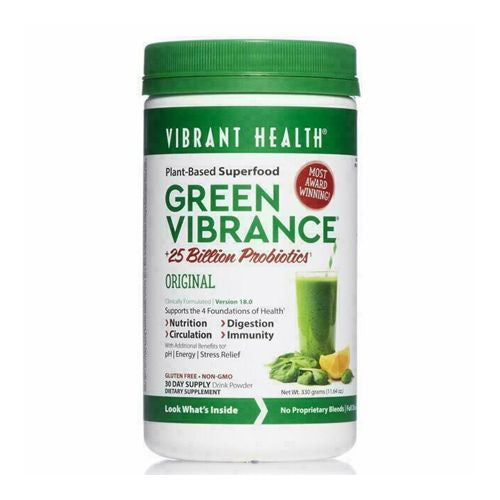 Vibrant Health  Green Vibrance  Vegan Superfood Powder  30 Servings