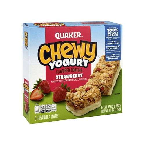 YOGURT FLAVORED COATING STRAWBERRY GRANOLA BARS, STRAWBERRY