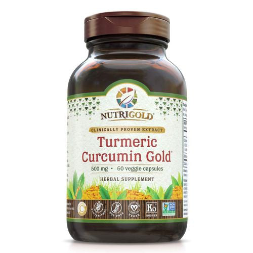 Turmeric Curcumin Gold by Nutrigold (60 Vegetarian  Capsules)