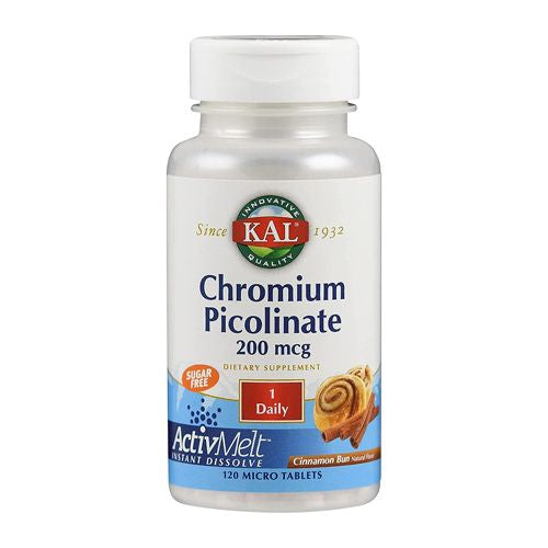 Kal - Chromium Picolinate ActivMelt  Lozenge  Cinnamon (Btl-Plastic) 200mcg 120ct