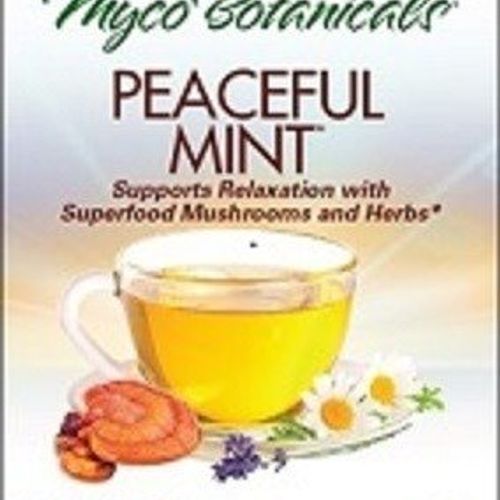 Host Defense, Mycobotanicals, Peaceful Mint, 16 Tea Bags - Fungi Perfecti