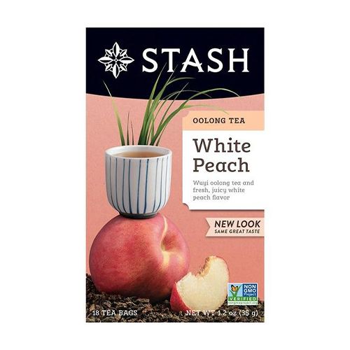 Stash White Peach Wuyi Oolong Tea Bags, 18 Count, 1.2 Oz