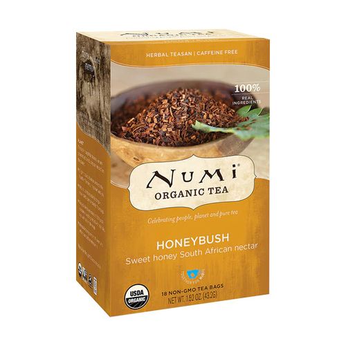 Numi Organic Tea Honeybush, 18 Count Box of Tea Bags, Herbal Teasan (Packaging May Vary) (B00142DPE6)