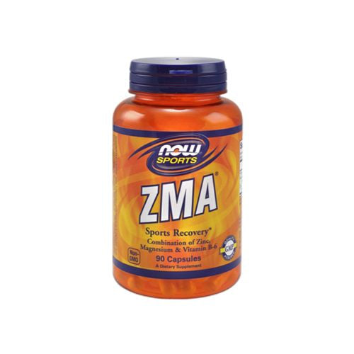 NOW Sports Nutrition  ZMA (Zinc  Magnesium and Vitamin B-6)  Enhanced Absorption  Sports Recovery*  90 Veg Capsules