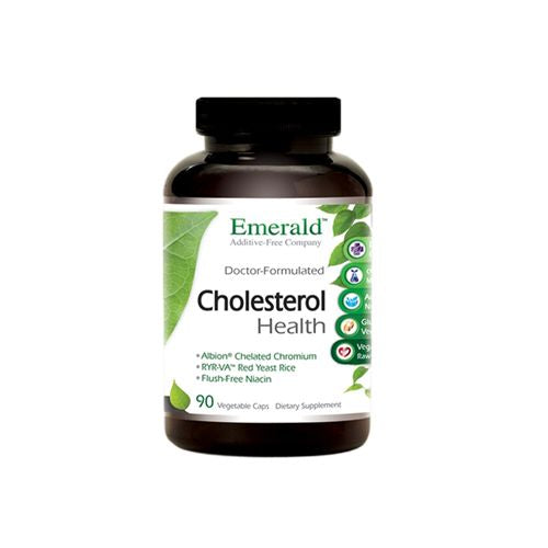 Emerald Labs Cholesterol Health with Flush-Free Niacin  CoQ10  Red Yeast Rice to Support Healthy Cholesterol Levels  Heart Health Support  and Blood Circulation Support - 90 Vegetable Capsules