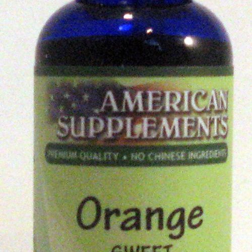 Orange (Sweet) Essential Oil American Supplements 1 oz Oil