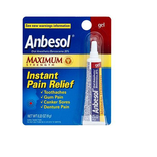 Anbesol Gel Maximum Strength 0.33 oz