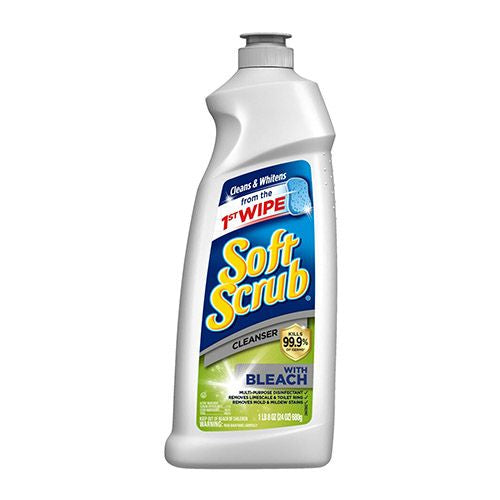 Soft Scrub Antibacterial Cleaner with Bleach Surface Cleanser  24 Fluid Ounces
