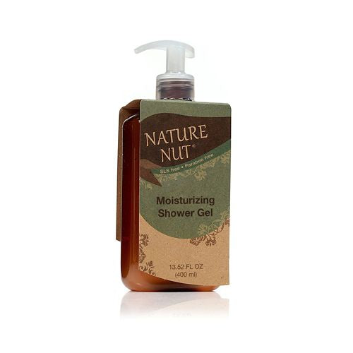 Nature Nut Shower Gel Body Wash Moisturizer - Hypoallergenic Moisturizing Bodywash 5 Nut Oil Hydration Formula for Women and Men Sensitive Dry Skin