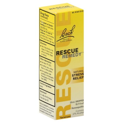 Bach RESCUE REMEDY Dropper 20mL  Natural Stress Relief  Non-Habit Forming