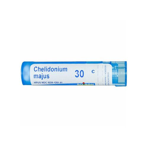 Boiron Chelidonium Majus 30C  Homeopathic Medicine for Nausea With Right Upper Back Pain  80 Pellets