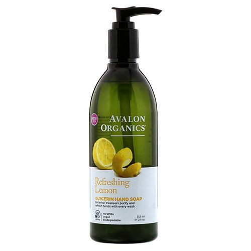 Avalon Organics Refreshing Lemon Glycerin Hand Soap  12 oz.