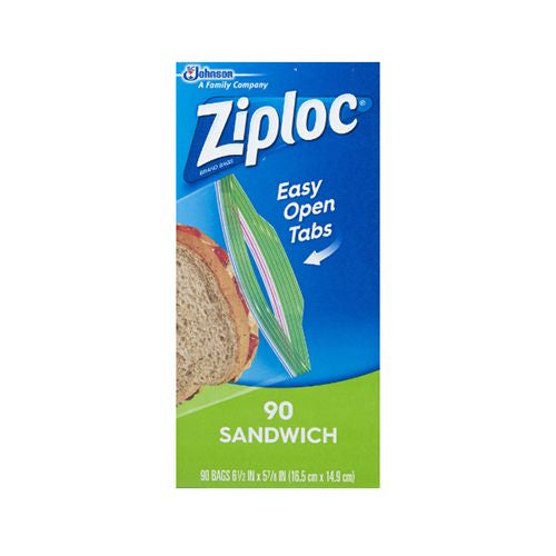 Ziploc Zipper Sandwich Bags - 90 Ct