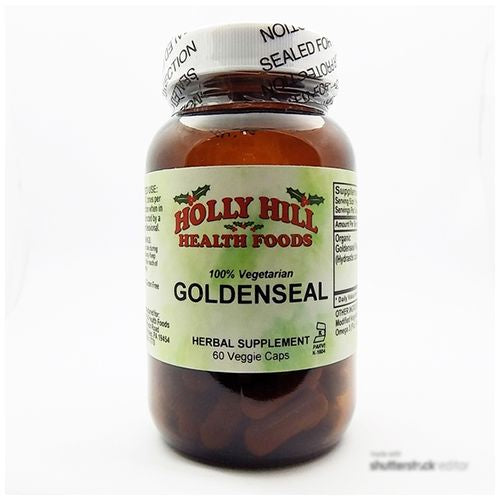 Holly Hill Health Foods, 100% Vegetarian Goldenseal, 60 Vegetarian Capsules