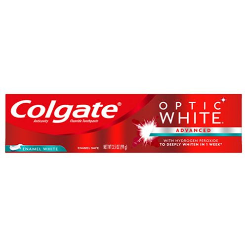 Colgate Optic White Whitening Toothpaste, Enamel - 3.5 oz