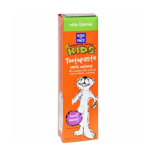 Kiss My Face Gentle Toothpaste with Fluoride for Kids - 4 oz - Berry Smart