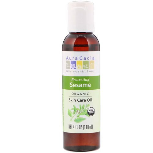 Aura Cacia Organic Sesame Skin Care Oil 4 fl oz Liq