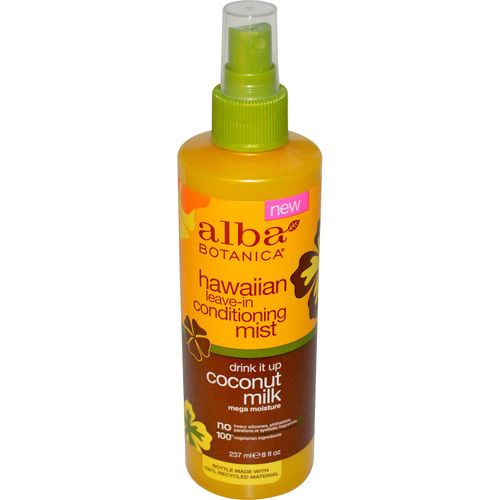 Alba Botanica More Moisture Conditioning Leave-In Mist  Coconut Milk 8 fl. oz.