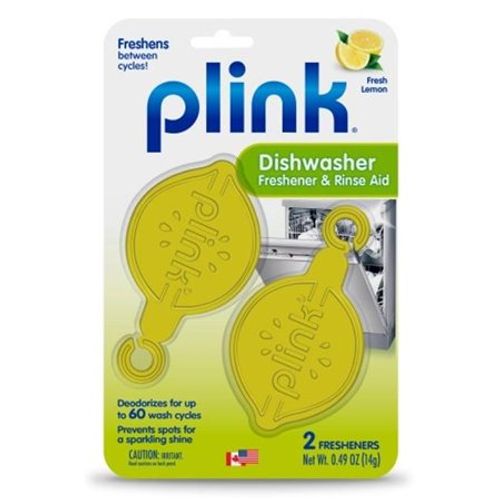 Plink Dishwasher Freshener & Rinse Aid  2 Fresheners