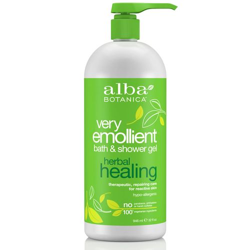 Alba Botanica Very Emollient Body Wash  Herbal Healing  32 fl. oz.