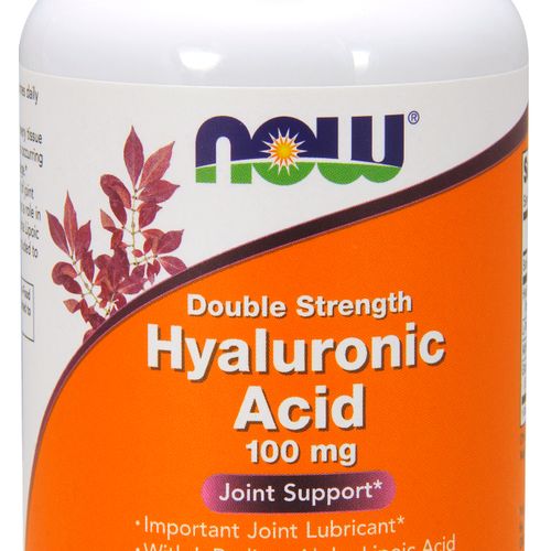 NOW Supplements  Hyaluronic Acid 100 mg  Double Strength 120 Veg Capsules
