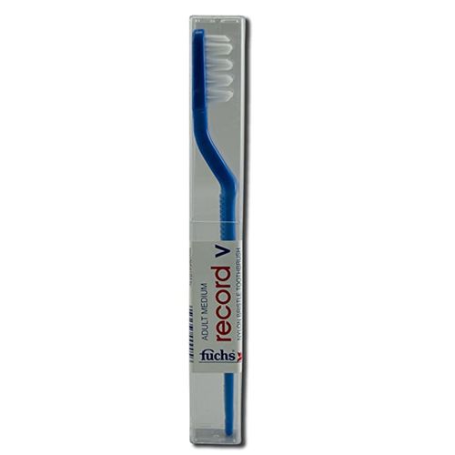 Fuchs Adult Soft Record V Nylon Bristle Toothbrush - 1 Toothbrush