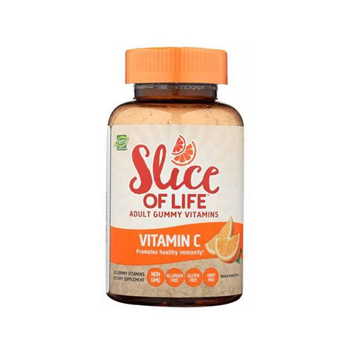 Hero Nutritionals Slice of Life Vit C Plus Pomegranate Natural Fruit - 60 Gummies