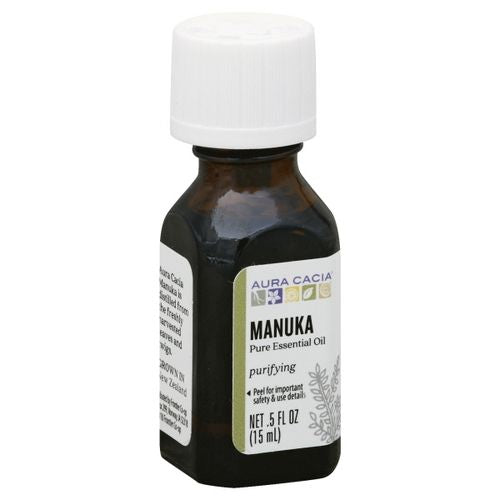 Aura Cacia Pure Essential Oil  Manuka  .5 fl oz (15 ml)