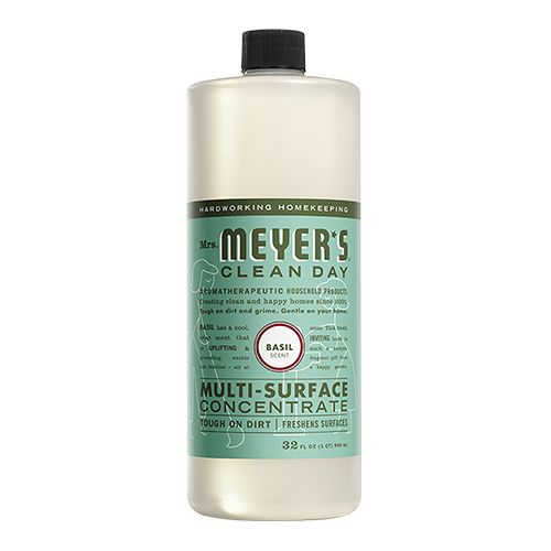 Mrs. Meyer’s Clean Day Multi-Surface Cleaner Concentrate  Basil Scent  32 Ounce Bottle