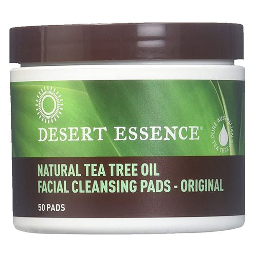 Desert Essence  Daily Facial Cleansing Pads with Tea Tree Oil  Removes Dirt & Oil