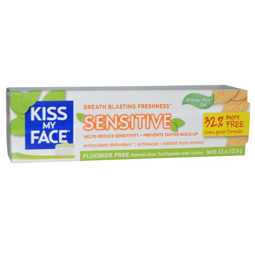 Kiss My Face, Tthpaste Gel Snstv - 4.5oz