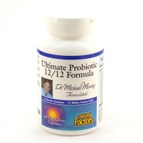 Natural Factors Ultimate Probiotic 12/12 Formula 12 Billion Cfu 60 Veg Caps