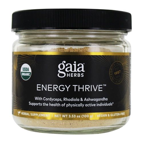 Gaia Herbs Everyday Adaptogen Powder - Helps Provide Energy Support & Maintain Healthy Stress Levels in Physically Active - With Maca Root  Cordyceps  Ashwagandha & More - 3.5 Oz (38-Day Supply)