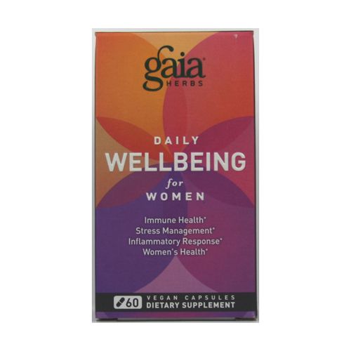 Gaia Herbs Daily Wellbeing Supplement for Women, 60 Count