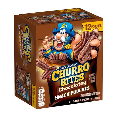 Cap'n Crunch Chocolatey Churro XL Snack Pouches, 6.3OZ, 4cs