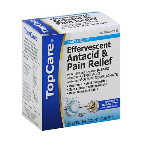 TopCare Effervescent Antacid and Pain Relief / TABLET, EFFERVESCENT